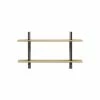 Rayonnage Mural Shelf - / Jean Prouvé, 1936 - L 118 X H 70 Cm - Vitra -Coffee Tables Sales Shop shelf rayonnage mural black natural oak madeindesign 397398 product800