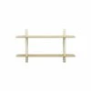 Rayonnage Mural Shelf - / Jean Prouvé, 1936 - L 118 X H 70 Cm - Vitra -Coffee Tables Sales Shop shelf rayonnage mural dove white natural oak madeindesign 397415 product800