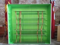 Sendai Shelf - 6 étagères - H 192 Cm - Horm -Coffee Tables Sales Shop shelf sendai l 192 x h 192 cm 6 shelves polished stainless steel black madeindesign 158949 product800