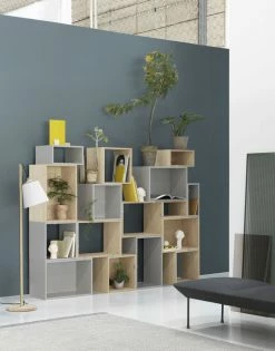 Stacked 2.0 Shelf - / Medium Carré 43x43 Cm / Sans Fond - Muuto -Coffee Tables Sales Shop shelf stacked 2 0 light grey madeindesign 303920 product800
