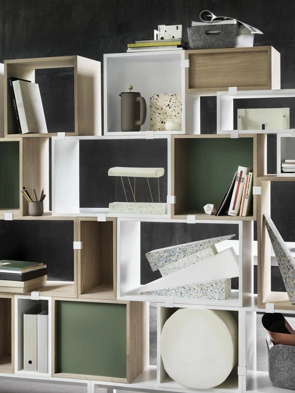 Stacked 2.0 Shelf - / Medium Carré 43x43 Cm / Avec Fond Coloré - Muuto 6 Stacked 2.0 Shelf - / Medium Carré 43x43 Cm / Avec Fond Coloré - Muuto - Image 4