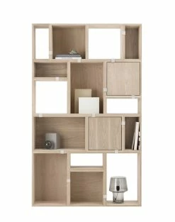 Stacked 2.0 Shelf - / Medium Carré 43x43 Cm / Sans Fond - Muuto -Coffee Tables Sales Shop shelf stacked 2 0 oak madeindesign 303841 product800