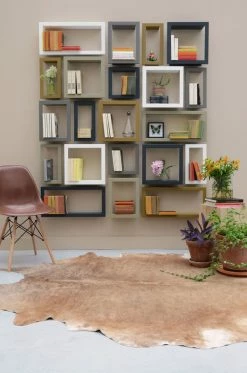 Stick Shelf - Lacquered Sheet Metal - 28 X 28 Cm - Presse Citron -Coffee Tables Sales Shop shelf stick white madeindesign 259130 product800