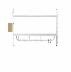 String Bathroom Shelf - / For Bathroom - L 58 X H 50 X D 20 Cm - String Furniture