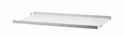 String® Outdoor Shelf - / Perforated Galvanised Steel - LOW Edge - 58 X D 30 Cm - String Furniture