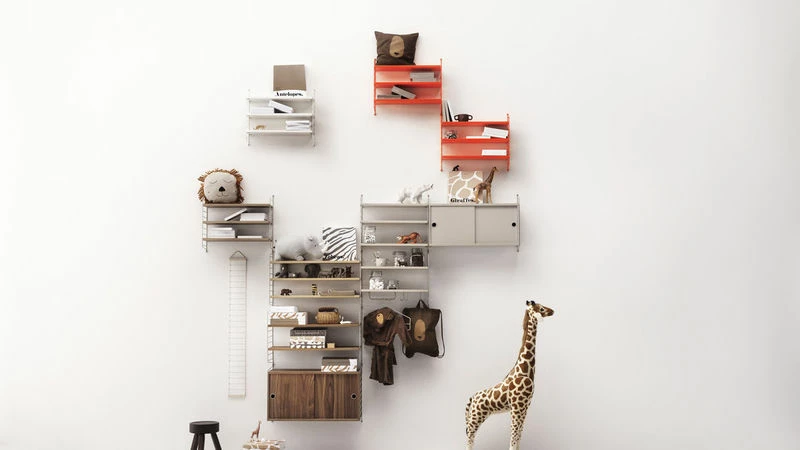 String® Pocket Shelf - / MDF - L 60 X H 50 Cm - String Furniture 5 String® Pocket Shelf - / MDF - L 60 X H 50 Cm - String Furniture - Image 3