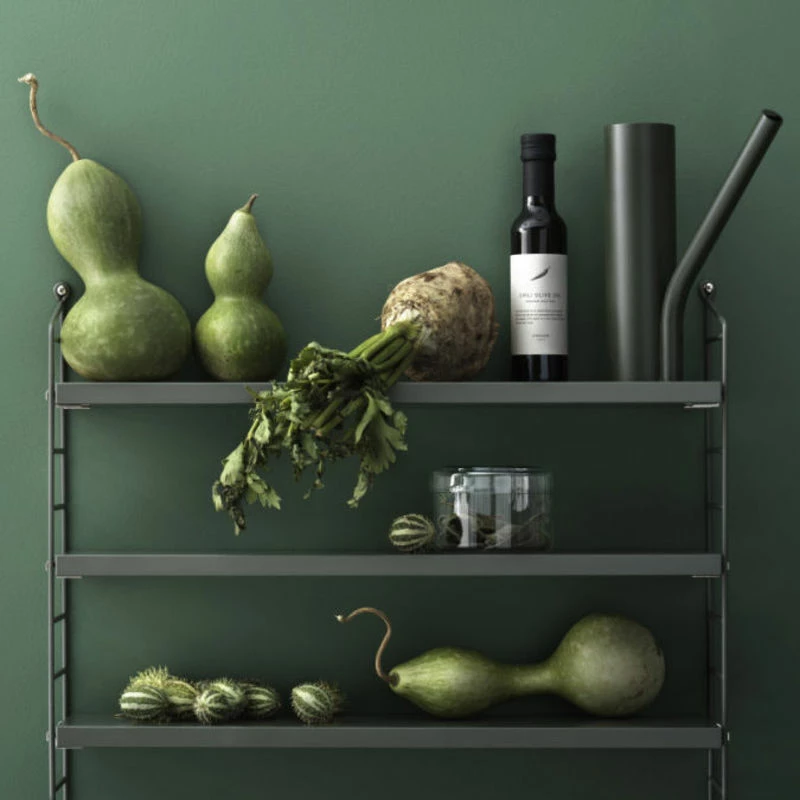 String® Pocket Shelf - / MDF - L 60 X H 50 Cm - String Furniture 4 String® Pocket Shelf - / MDF - L 60 X H 50 Cm - String Furniture - Image 2