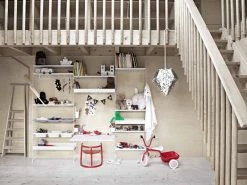 String® System Shelf - / Perforated Metal, LOW Edge - L 58 X D 30 Cm - String Furniture -Coffee Tables Sales Shop shelf stringr system l 58 cm white madeindesign 291297 product800