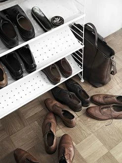 String® System Shelf - Perforated Metal / Magazine & Shoe Holder - L 78 X D 30 Cm - String Furniture 7 String® System Shelf - Perforated Metal / Magazine & Shoe Holder - L 78 X D 30 Cm - String Furniture -Coffee Tables Sales Shop shelf stringr system l 78 cm white madeindesign 291343 product800