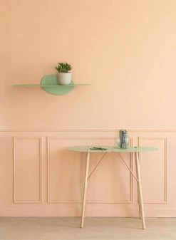 Surface Large Shelf - / L 80 Cm - Metal - Bibelo 7 Surface Large Shelf - / L 80 Cm - Metal - Bibelo -Coffee Tables Sales Shop shelf surface large candy floss pink madeindesign 336700 product800