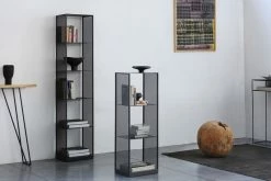 Tristano Large Shelf - / H 190 Cm - Zeus 7 Tristano Large Shelf - / H 190 Cm - Zeus -Coffee Tables Sales Shop shelf tristano large sanded black copper madeindesign 366929 product800