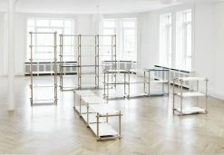 Woody Low Shelf - L 206 Cm X H 85 Cm - Hay -Coffee Tables Sales Shop shelf woody natural oak white w 206 cm x h 85 5 cm madeindesign 30250 product800