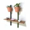 XPOT Shelf - / 1 Right Shelf, L 100 Cm + 2 Supports H 100 Cm - Compagnie -Coffee Tables Sales Shop shelf xpot oak fixations black green madeindesign 295464 product800