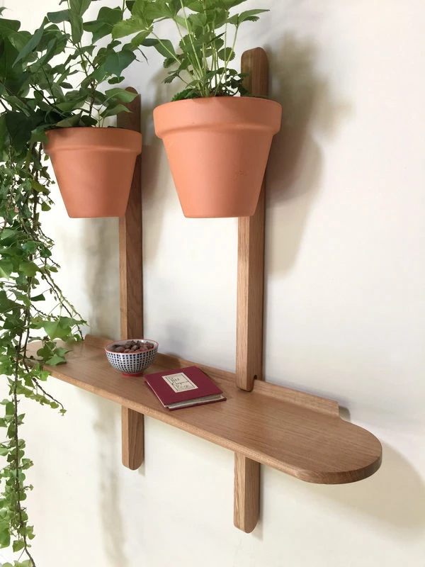 XPOT Shelf - / 1 Round Shelf L 100 Cm + 2 Supports H 100 Cm - Compagnie 4 XPOT Shelf - / 1 Round Shelf L 100 Cm + 2 Supports H 100 Cm - Compagnie - Image 2