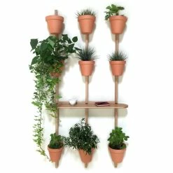 XPOT Shelf - / 1 Round Shelf L 100 Cm + 3 Supports H 200 Cm - Compagnie