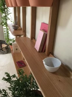 XPOT Shelf - / 4 Round Shelves L 100 Cm + 3 Supports H 200 Cm + 3 Supports H 150 Cm - Compagnie -Coffee Tables Sales Shop shelf xpot round shelf oak madeindesign 295450 product800