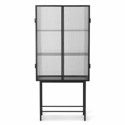 Haze Showcase - / L 70 X H 155 Cm - Fluted Glass - Ferm Living