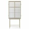 Haze Showcase - / L 70 X H 155 Cm - Fluted Glass - Ferm Living -Coffee Tables Sales Shop showcase haze cashmere beige fluted glass madeindesign 340513 product800