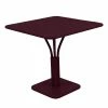 Luxembourg Square Table - / 80 X 80 Cm - Central Leg - Fermob 2 Luxembourg Square Table - / 80 X 80 Cm - Central Leg - Fermob -Coffee Tables Sales Shop square table luxembourg black cherry madeindesign 385957 product800
