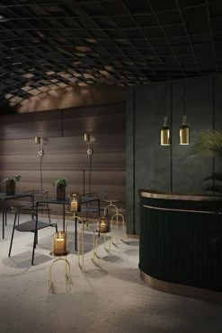 Novo Square Table - / 80 X 80 Cm - Metal - AYTM -Coffee Tables Sales Shop square table novo black gold madeindesign 364192 product800