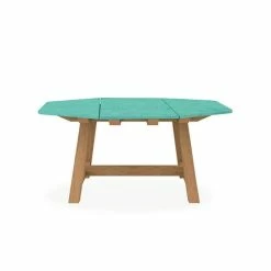 Rafael Octogonal Square Table - / 160 X 160 Cm - Lava Stone & Brushed Teak - 8 People - Ethimo