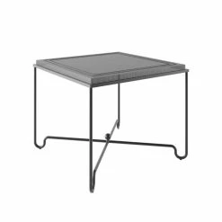 Tropique Square Table - / 90 X 90 Cm - Perforated Steel / Matรฉgot, 50s Reissue - Gubi