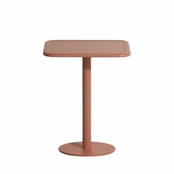 Week-end Bistrot Square Table - / 60 X 60 Cm - Aluminium - Petite Friture