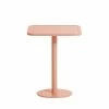 Week-End Square Table - / Bistrot - Aluminium - 60 X 60 Cm - Petite Friture -Coffee Tables Sales Shop square table week end blush pink madeindesign 335843 product800