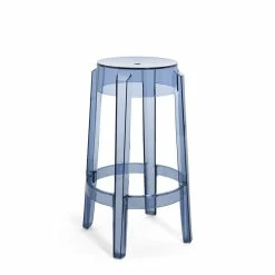 Charles Ghost Stackable Bar Stool - / H 65 Cm - Polycarbonate - Kartell