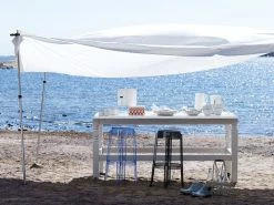 Charles Ghost Stackable Bar Stool - / H 75 Cm - Polycarbonate - Kartell -Coffee Tables Sales Shop stackable bar stool charles ghost powder blue madeindesign 364933 product800