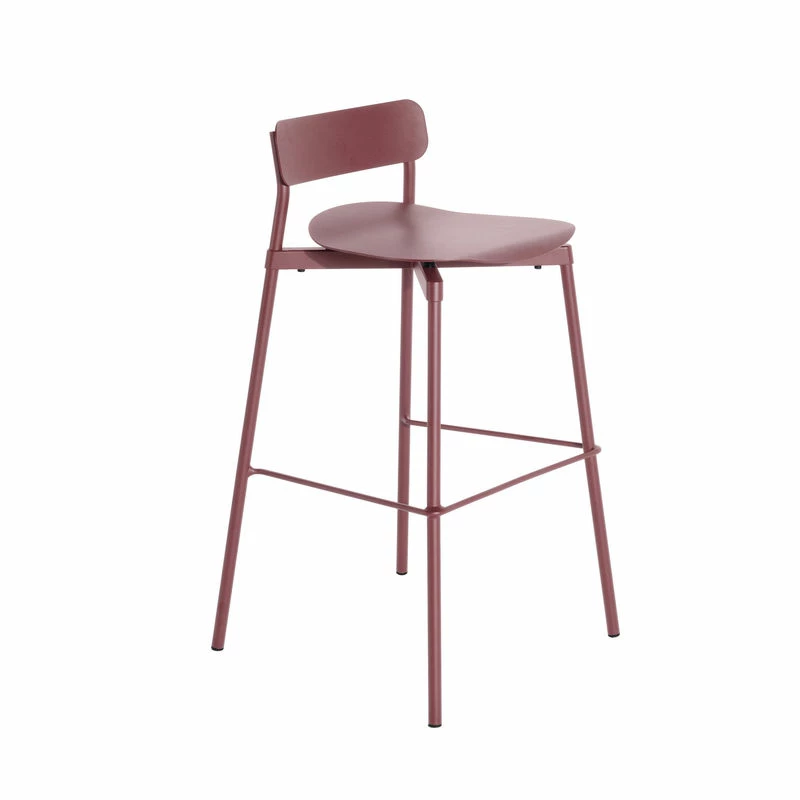 Fromme Stackable Bar Stool - / H 75 Cm - Aluminium - Petite Friture 4 Fromme Stackable Bar Stool - / H 75 Cm - Aluminium - Petite Friture - Image 2