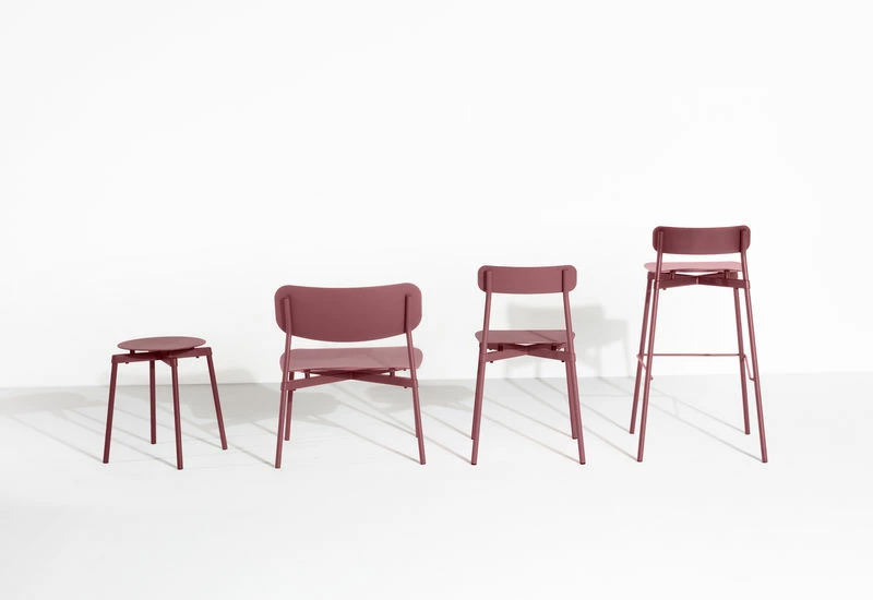 Fromme Stackable Bar Stool - / H 75 Cm - Aluminium - Petite Friture 7 Fromme Stackable Bar Stool - / H 75 Cm - Aluminium - Petite Friture - Image 5