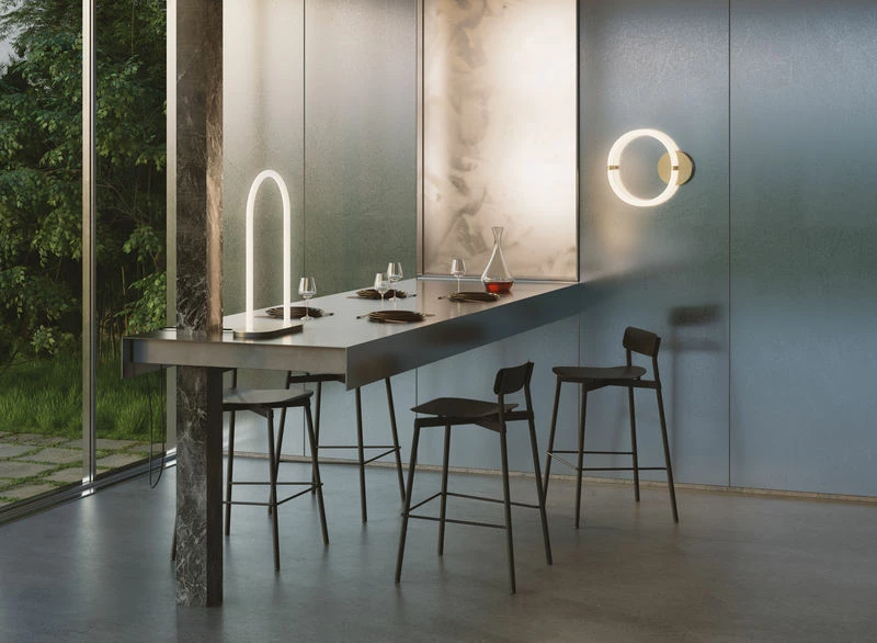 Fromme Stackable Bar Stool - / H 75 Cm - Aluminium - Petite Friture 6 Fromme Stackable Bar Stool - / H 75 Cm - Aluminium - Petite Friture - Image 4