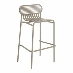 Week-end Stacking Bar Stool - / Aluminium - H 80 Cm - Petite Friture
