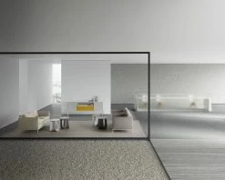 Sag Stool - Table H 43 Cm / Bamboo Seat - MDF Italia -Coffee Tables Sales Shop stool sag taupe bamboo madeindesign 266538 product800