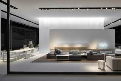 Sag Stool - Table H 43 Cm / Bamboo Seat - MDF Italia -Coffee Tables Sales Shop stool sag taupe bamboo madeindesign 266540 product800