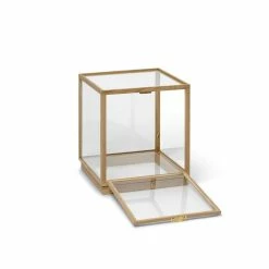 Miru Storage - / 40 X 40 X H 42 Cm - Glass & Oak - Ferm Living -Coffee Tables Sales Shop storage miru light oak madeindesign 368613 product800