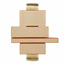 NYNY Unit Storage - / L 165 X H 200 Cm - Caning & Wood - Wiener GTV Design 8 NYNY Unit Storage - / L 165 X H 200 Cm - Caning & Wood - Wiener GTV Design -Coffee Tables Sales Shop storage nyny unit orange natural brass madeindesign 372577 product800