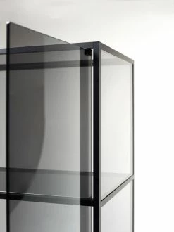 Yang Storage Unit - / Vitrine - H 180 Cm - Opinion Ciatti -Coffee Tables Sales Shop storage unit yang black smoked glass madeindesign 303216 product800