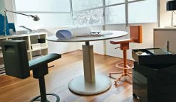 360° Swivel Bar Stool - Pivoting - Wheels - Magis -Coffee Tables Sales Shop swivel bar stool 360 black madeindesign 133201 product800