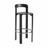 Rey High Stool - / By Bruno Rey X Dietiker, 1971 - H 75 Cm / Wood - Hay -Coffee Tables Sales Shop tabouret haut rey noir madeindesign 388178 product800