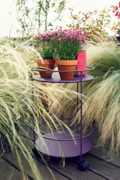 Guinguette Trolley - / With Casters - Ø 40 X H 62 Cm - Fermob -Coffee Tables Sales Shop trolley guinguette pepper madeindesign 313092 product800