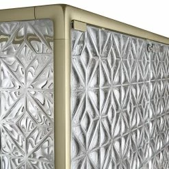 Echo Utensil - / Aluminium & Glass - L 101 X H 163 Cm - FIAM -Coffee Tables Sales Shop vitrine echo gold transparent madeindesign 399701 product800