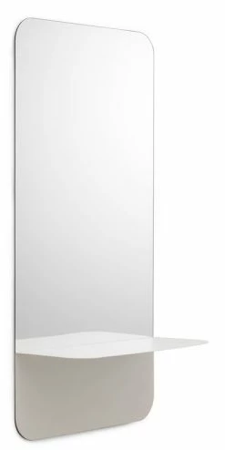 Horizon Vertical Wall Mirror - Shelf - Normann Copenhagen