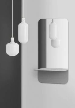 Horizon Vertical Wall Mirror - Shelf - Normann Copenhagen 8 Horizon Vertical Wall Mirror - Shelf - Normann Copenhagen -Coffee Tables Sales Shop wall mirror horizon vertical blanc madeindesign 275919 product800