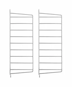 String® Outdoor Wall Mount - / Galvanised Steel - H 50 X D 20 Cm - Set Of 2 - String Furniture