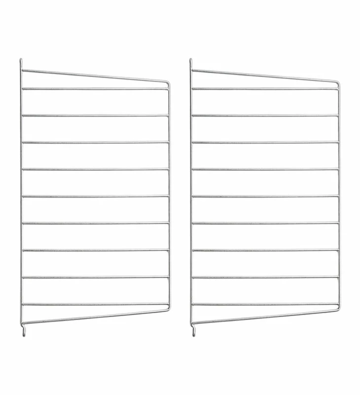 String® Outdoor Wall Mount - / Galvanised Steel - H 50 X D 30 Cm - Set Of 2 - String Furniture 3 String® Outdoor Wall Mount - / Galvanised Steel - H 50 X D 30 Cm - Set Of 2 - String Furniture