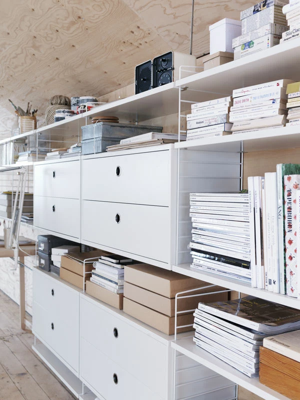 String® System Wall Mount - To Suspend - String Furniture 6 String® System Wall Mount - To Suspend - String Furniture - Image 4