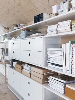 String® System Wall Mount - To Suspend - Set Of 2 - String Furniture -Coffee Tables Sales Shop wall mount stringr system set of 2 black madeindesign 238798 product800