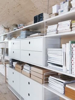 String® System Wall Mount - / Set Of 2 - String Furniture -Coffee Tables Sales Shop wall mount stringr system white madeindesign 226237 product800